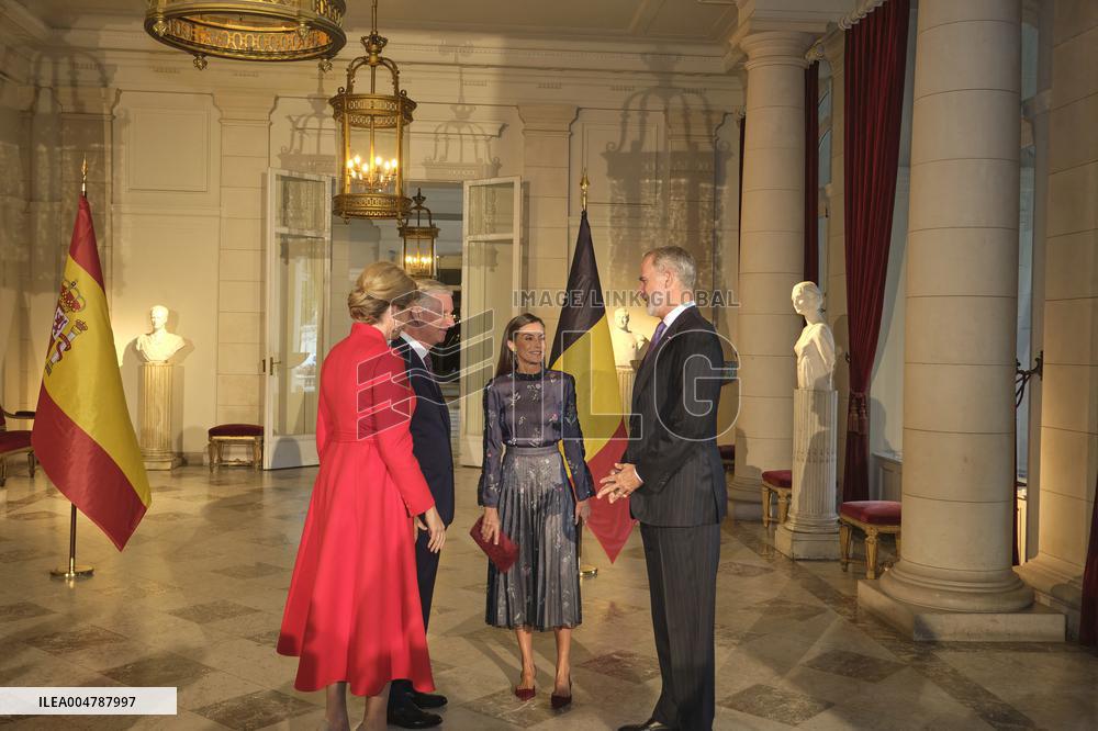 Spanish Royals Visit Belgium - Brussels