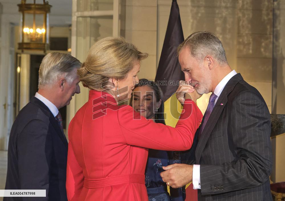 Spanish Royals Visit Belgium - Brussels