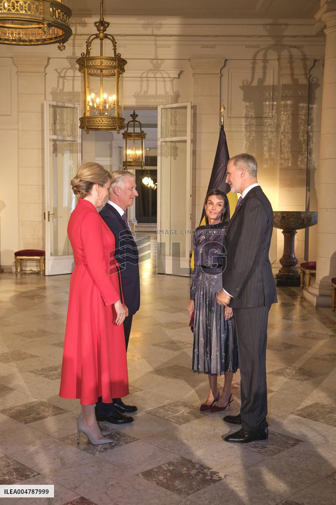 Spanish Royals Visit Belgium - Brussels