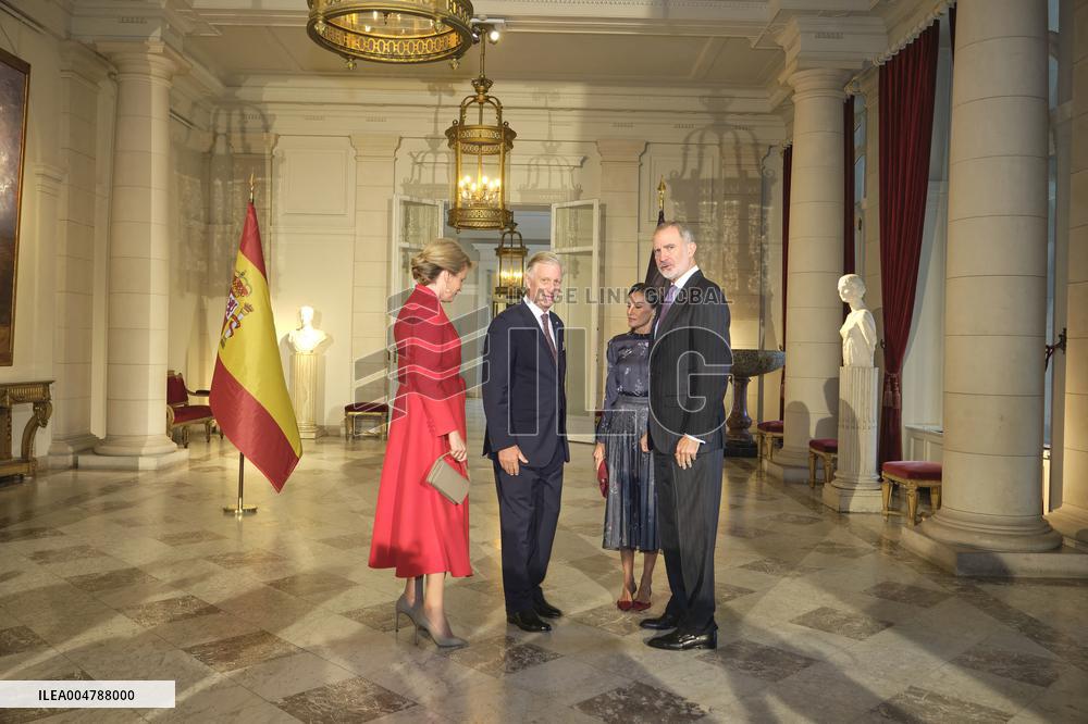 Spanish Royals Visit Belgium - Brussels
