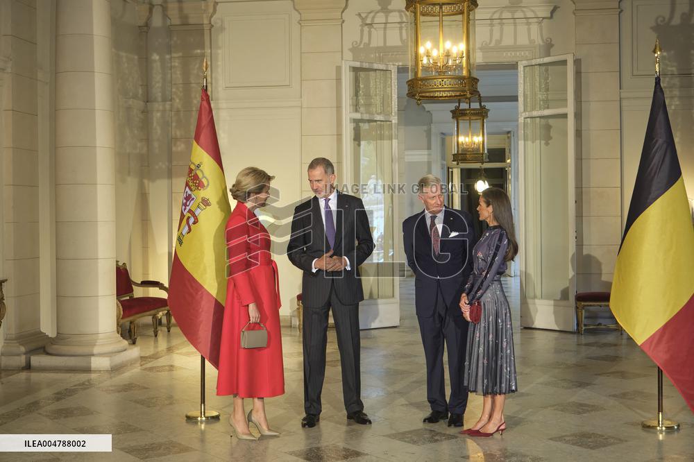Spanish Royals Visit Belgium - Brussels