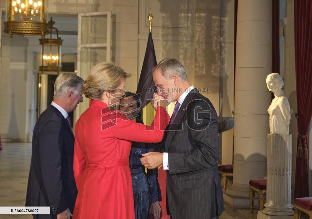 Spanish Royals Visit Belgium - Brussels