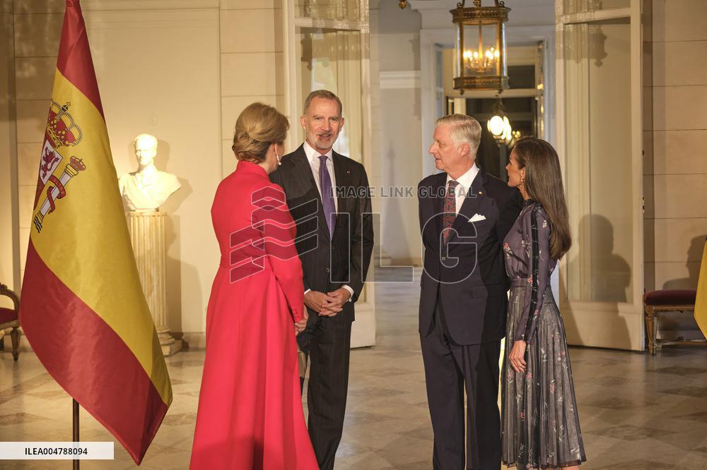 Spanish Royals Visit Belgium - Brussels
