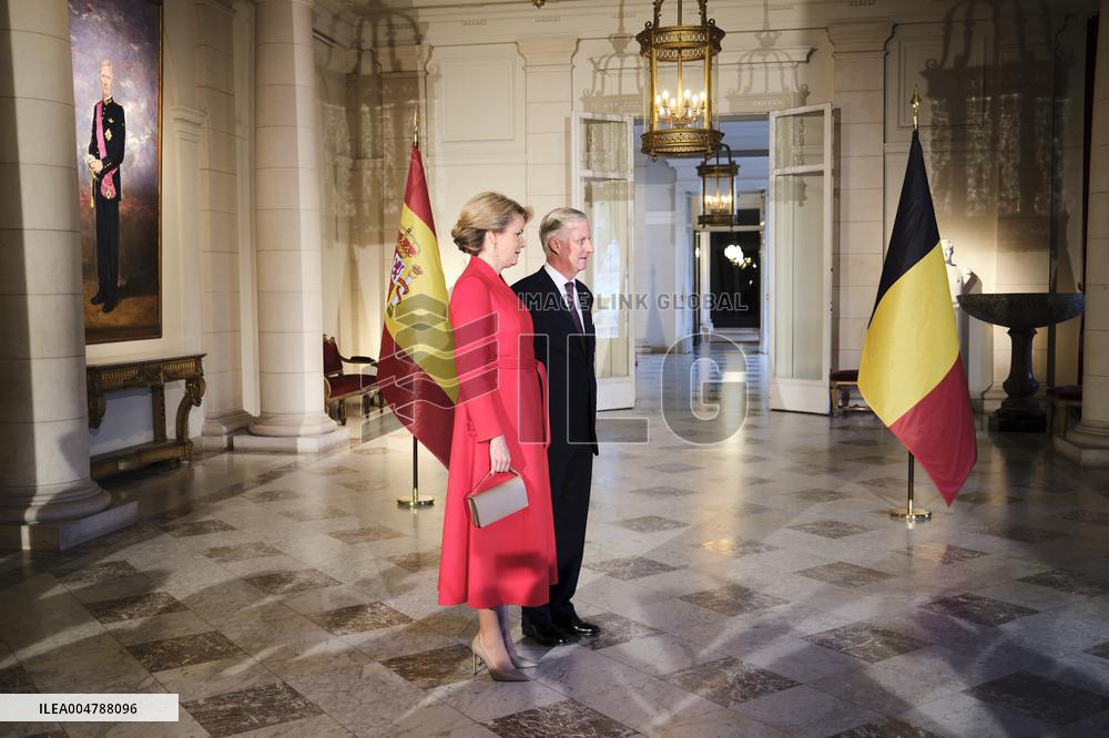 Spanish Royals Visit Belgium - Brussels