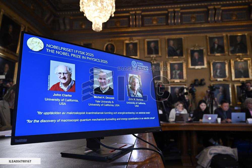 THE NOBEL PRIZE IN PHYSICS IS ANNOUNCED