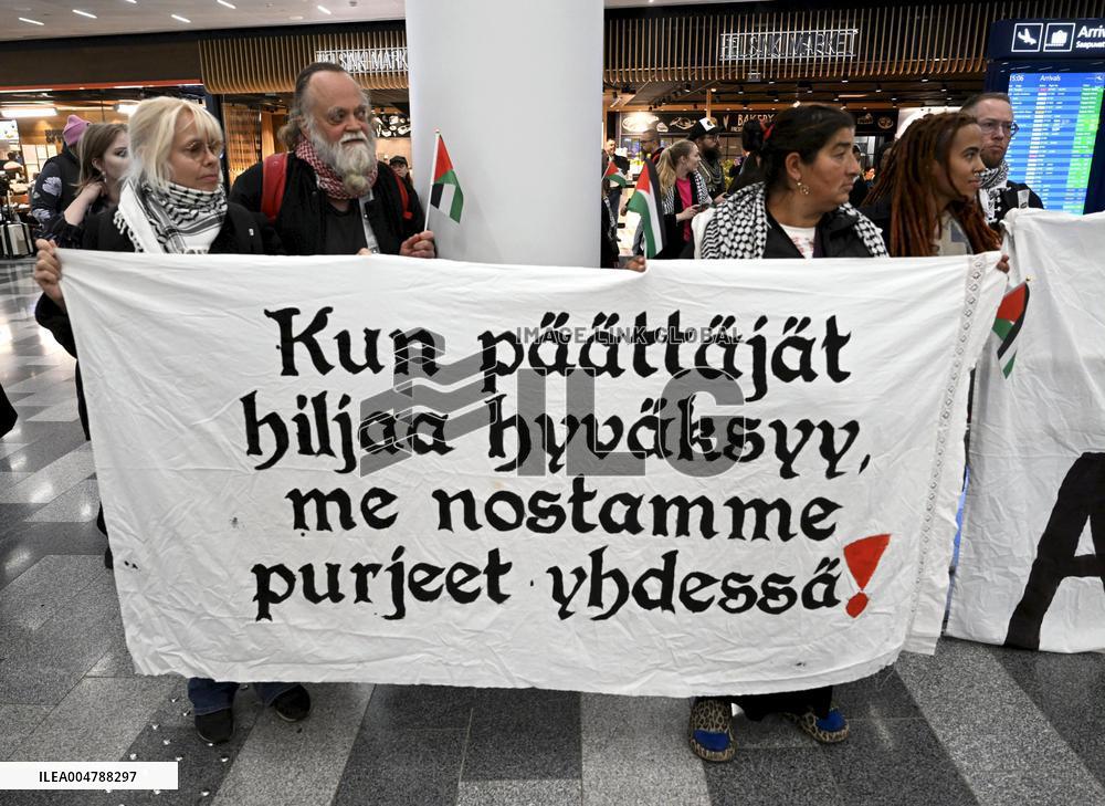 FINLAND - ISRAEL - PALESTINIANS - CONFLICT - DIPLOMACY - AID - FLOTILLA