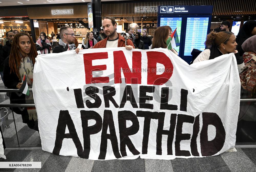 FINLAND - ISRAEL - PALESTINIANS - CONFLICT - DIPLOMACY - AID - FLOTILLA