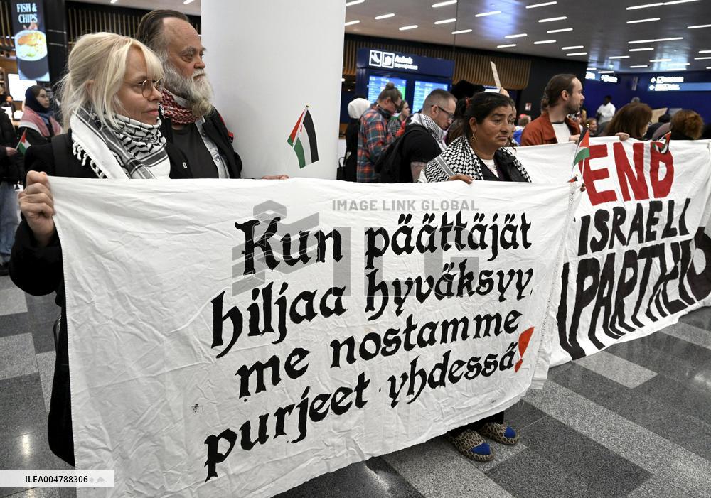 FINLAND - ISRAEL - PALESTINIANS - CONFLICT - DIPLOMACY - AID - FLOTILLA