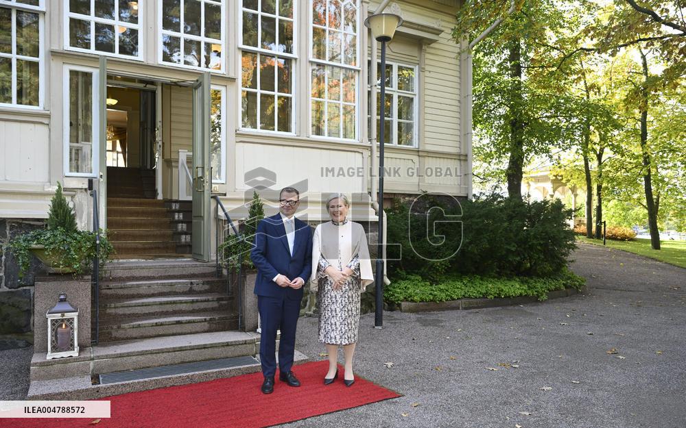 Islannin presidenttipari valtiovierailulla Suomessa