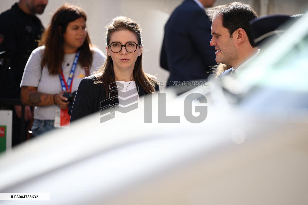 Sebastien Lecornu at Tribute Exhibition to The Victims of The October 7 Attacks - Paris