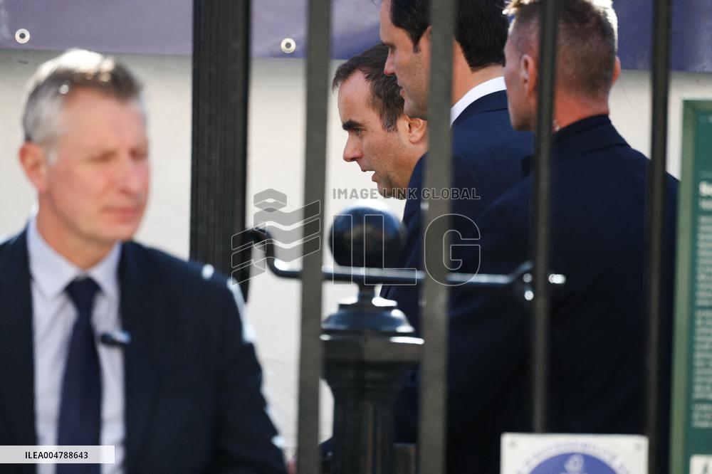 Sebastien Lecornu at Tribute Exhibition to The Victims of The October 7 Attacks - Paris