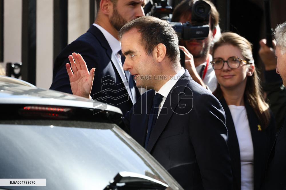 Sebastien Lecornu at Tribute Exhibition to The Victims of The October 7 Attacks - Paris