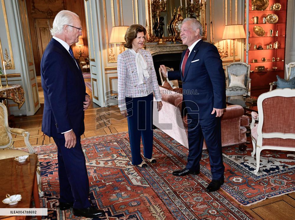 SWEDEN ROYALS AND KING ABDULLAH