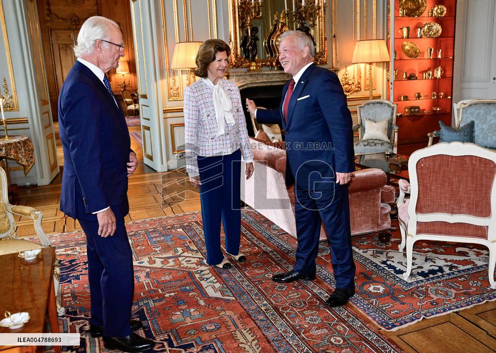 SWEDEN ROYALS AND KING ABDULLAH