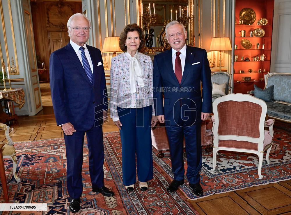 SWEDEN ROYALS AND KING ABDULLAH