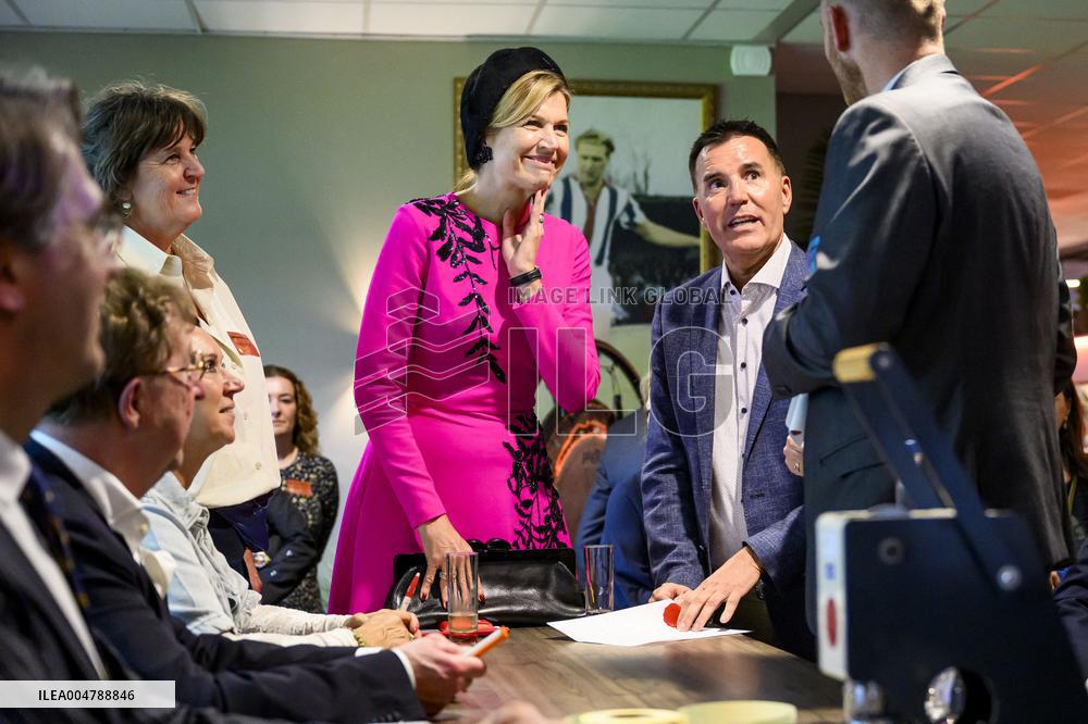 Queen Maxima Attends Event In Tilburg - Netherlands