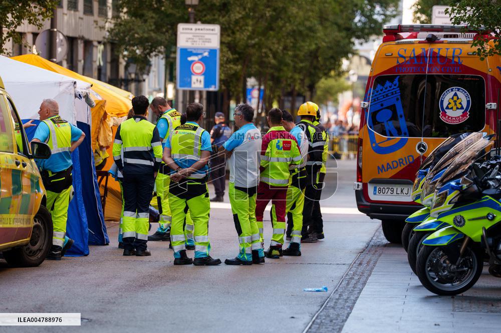 Several Missing After Madrid Building Collapse - Spain