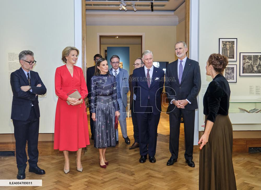 Spanish Royals Visit Belgium - Brussels