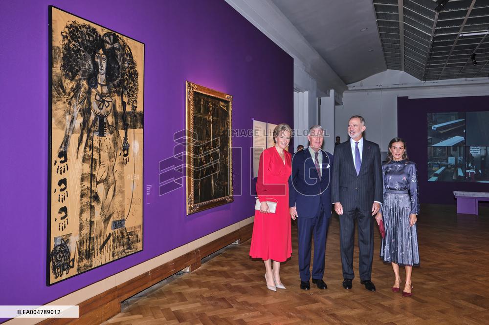 Spanish Royals Visit Belgium - Brussels