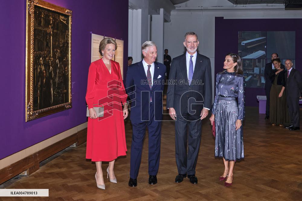 Spanish Royals Visit Belgium - Brussels