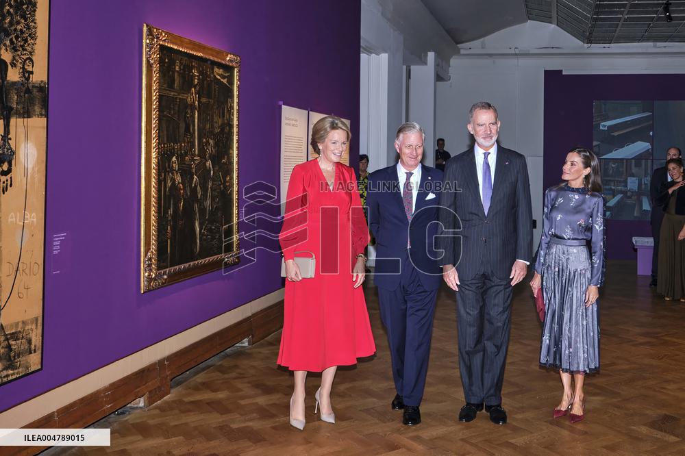 Spanish Royals Visit Belgium - Brussels