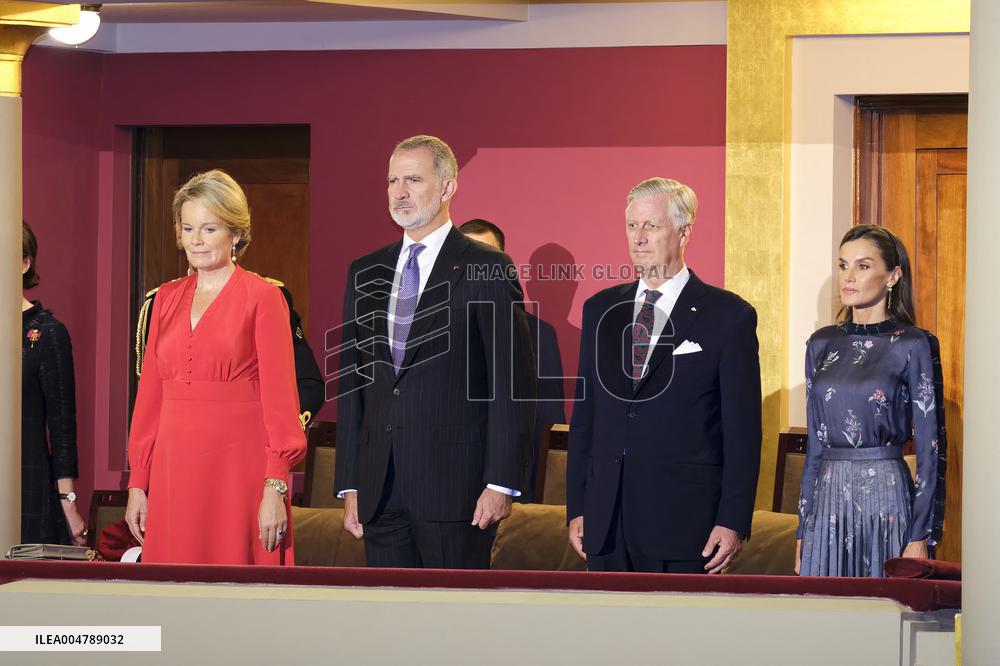 Spanish Royals Visit Belgium - Brussels