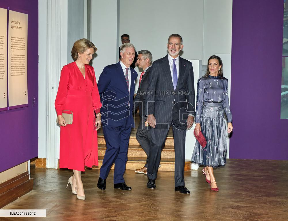 Spanish Royals Visit Belgium - Brussels