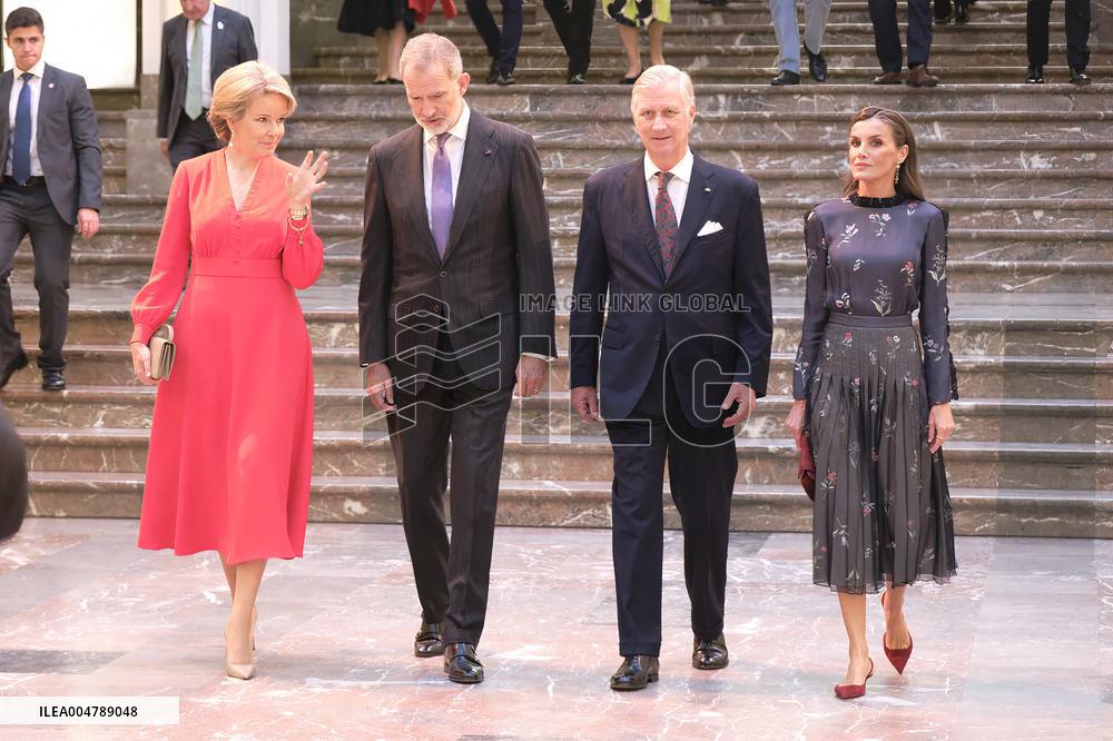 Spanish Royals Visit Belgium - Brussels