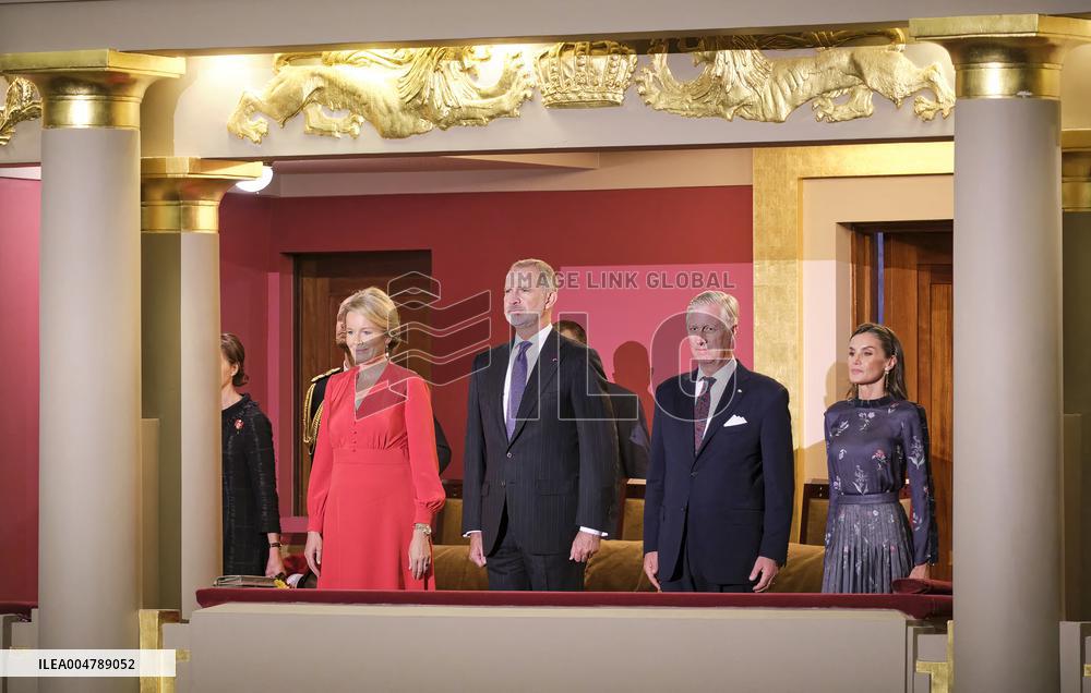 Spanish Royals Visit Belgium - Brussels