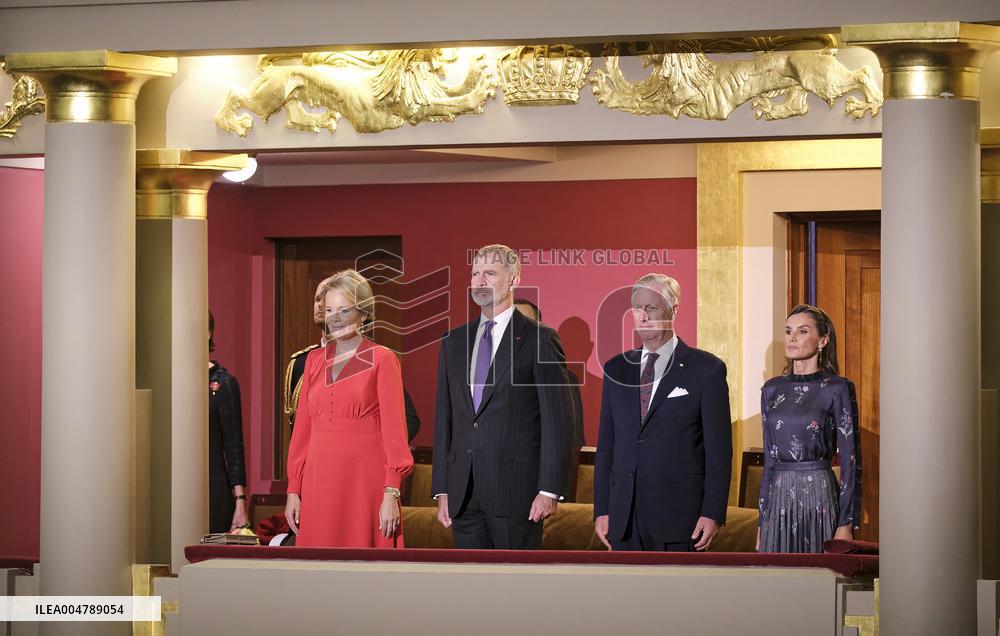 Spanish Royals Visit Belgium - Brussels