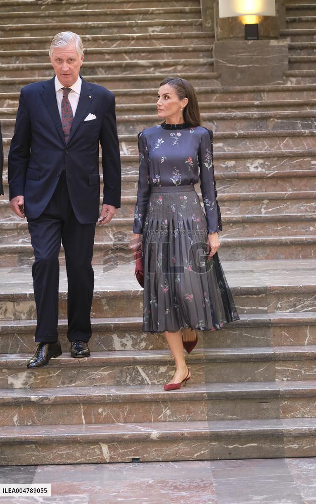 Spanish Royals Visit Belgium - Brussels