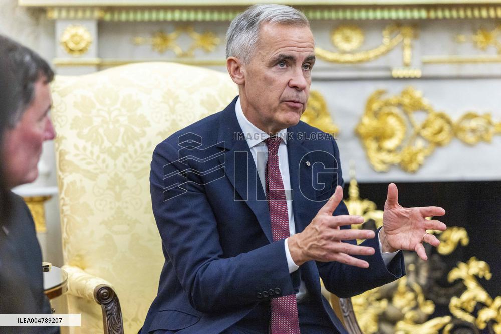 US President Donald J. Trump meets with Canadian Prime Minister Mark Carney