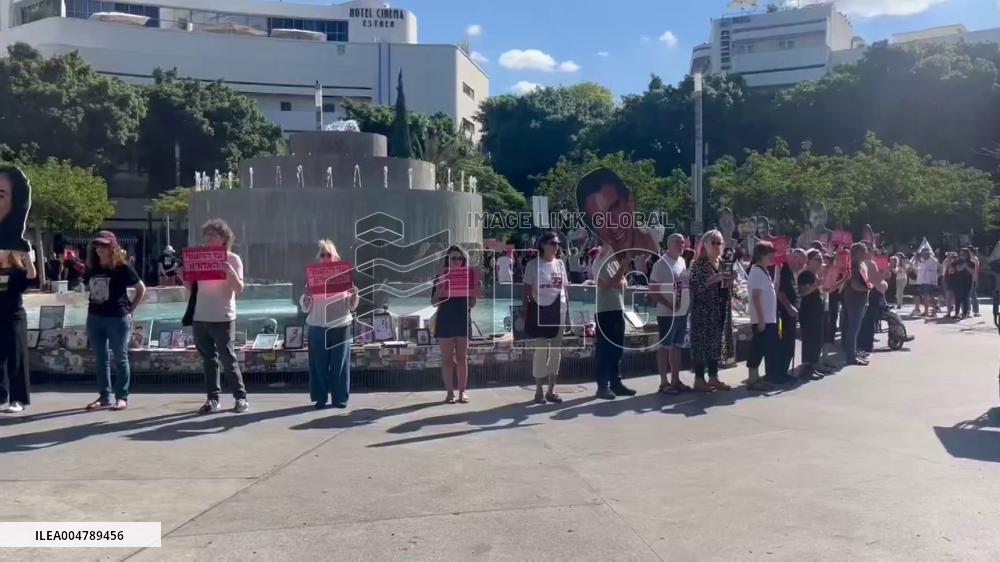 Israel: Rally Held in Tel Aviv Marking Second Anniversary of October 7 Hamas Attack 2