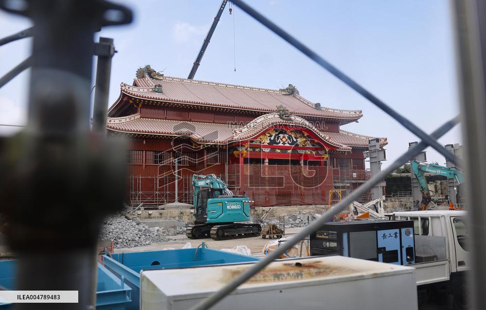 Shuri Castle exterior reconstruction completed