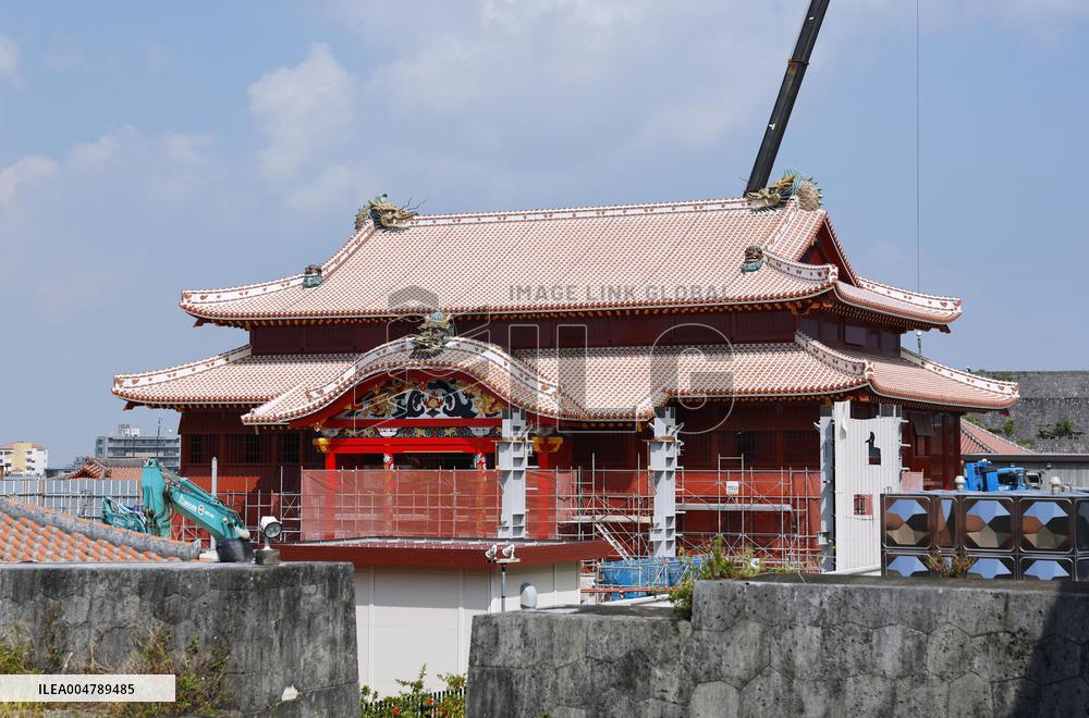 Shuri Castle exterior reconstruction completed