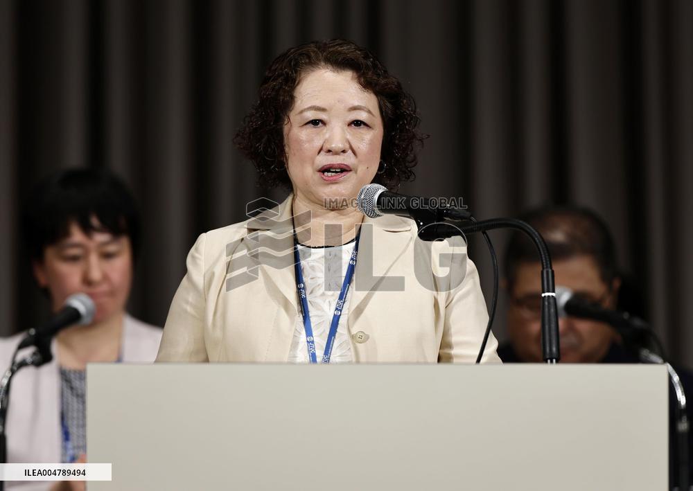 Yoshino re-elected as Rengo president