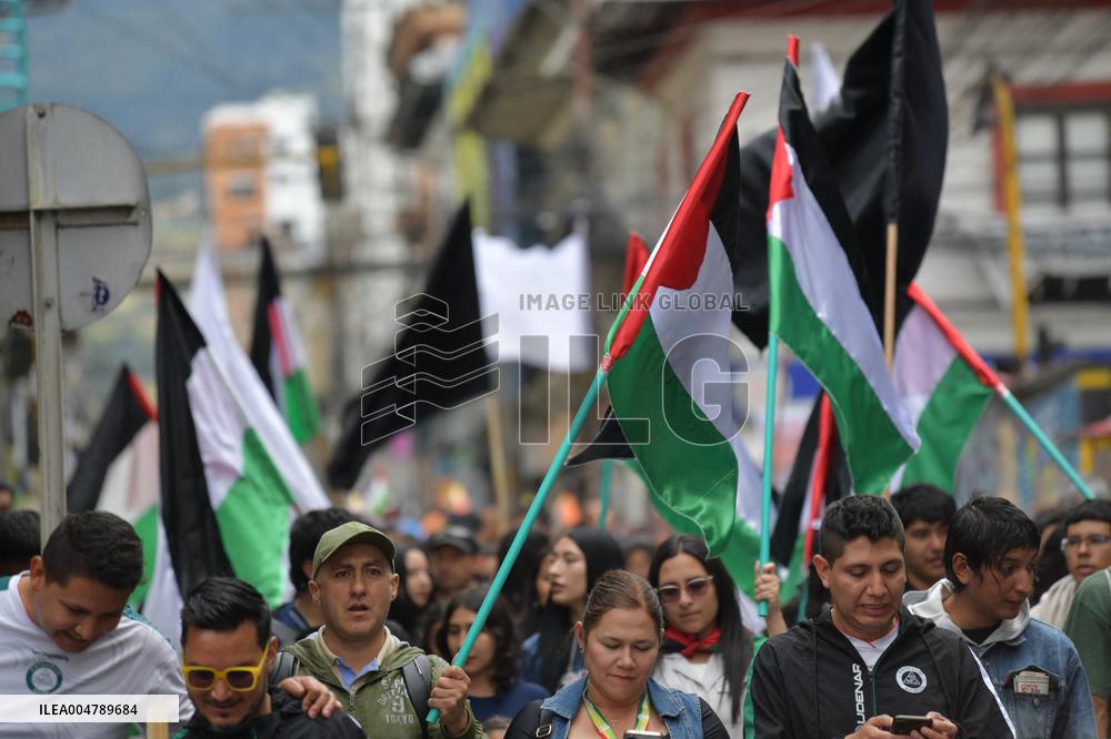 Pro-Palestine Demonstrations on the Two-year Israel Attack by Hamas
