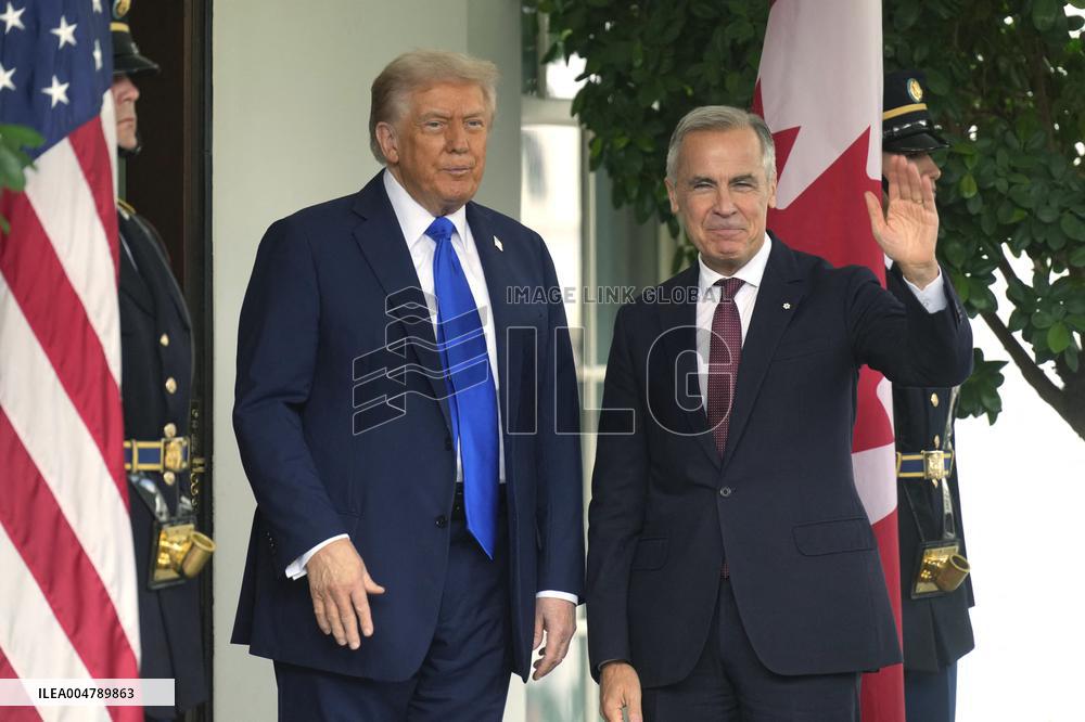 Donald Trump Meets With Mark Carney - DC