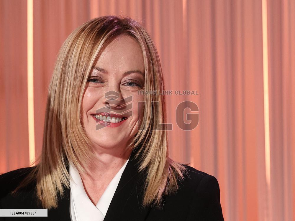 Giorgia Meloni At Cinque Minuti TV Show - Rome