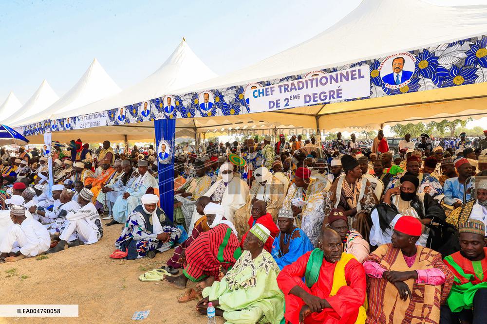 Paul Biya During His Campaign Rally - Cameroon