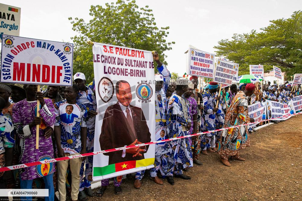 Paul Biya During His Campaign Rally - Cameroon