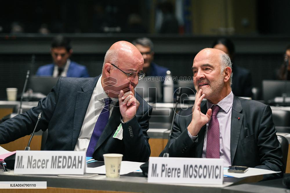 Pierre Moscovici hearing before the Finance and Cultural Affairs and Education Committees in Paris FA