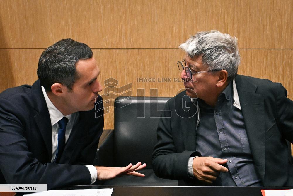 Pierre Moscovici hearing before the Finance and Cultural Affairs and Education Committees in Paris FA