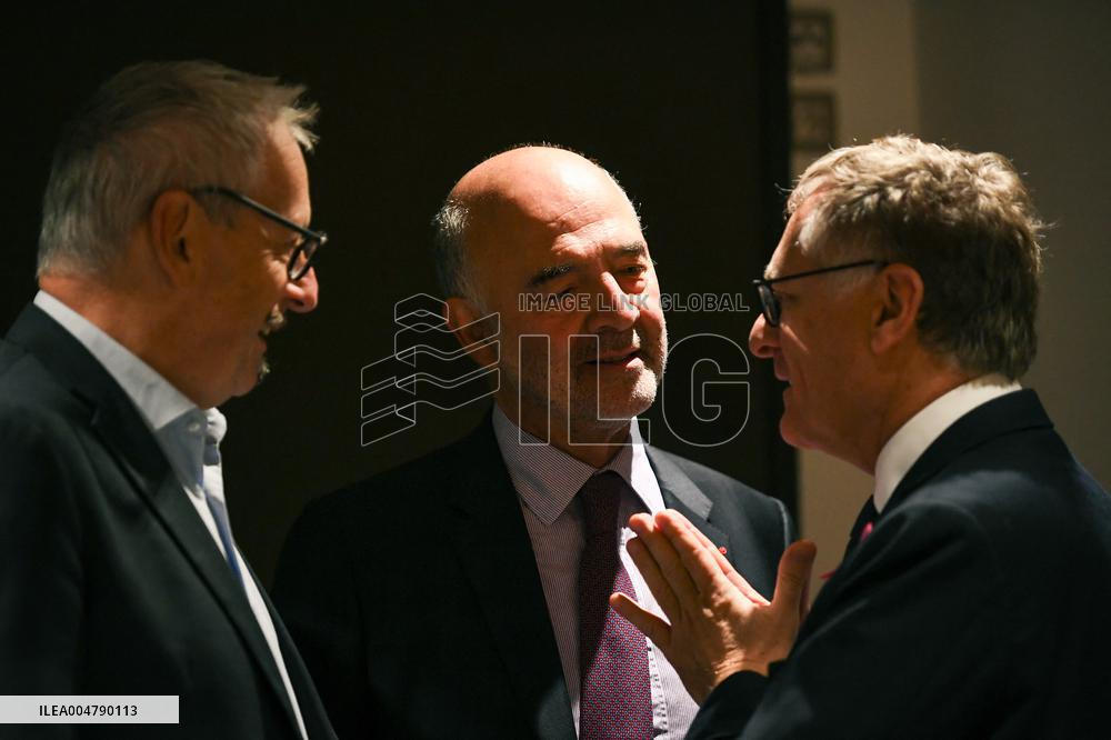 Pierre Moscovici hearing before the Finance and Cultural Affairs and Education Committees in Paris FA