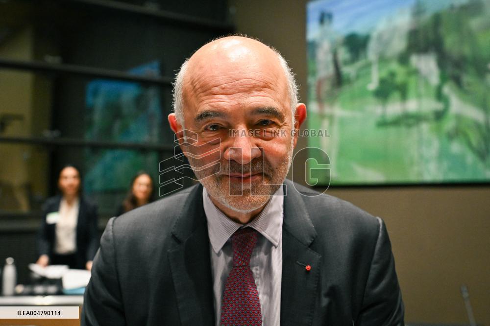 Pierre Moscovici hearing before the Finance and Cultural Affairs and Education Committees in Paris FA