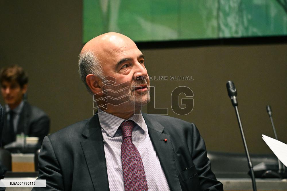 Pierre Moscovici hearing before the Finance and Cultural Affairs and Education Committees in Paris FA