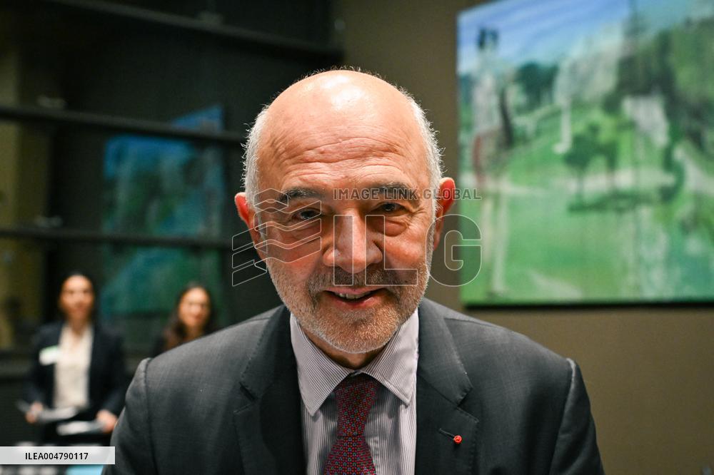 Pierre Moscovici hearing before the Finance and Cultural Affairs and Education Committees in Paris FA