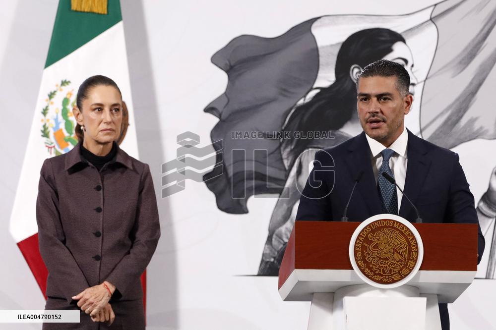 President Claudia Sheinbaum Holds Briefing - Mexico