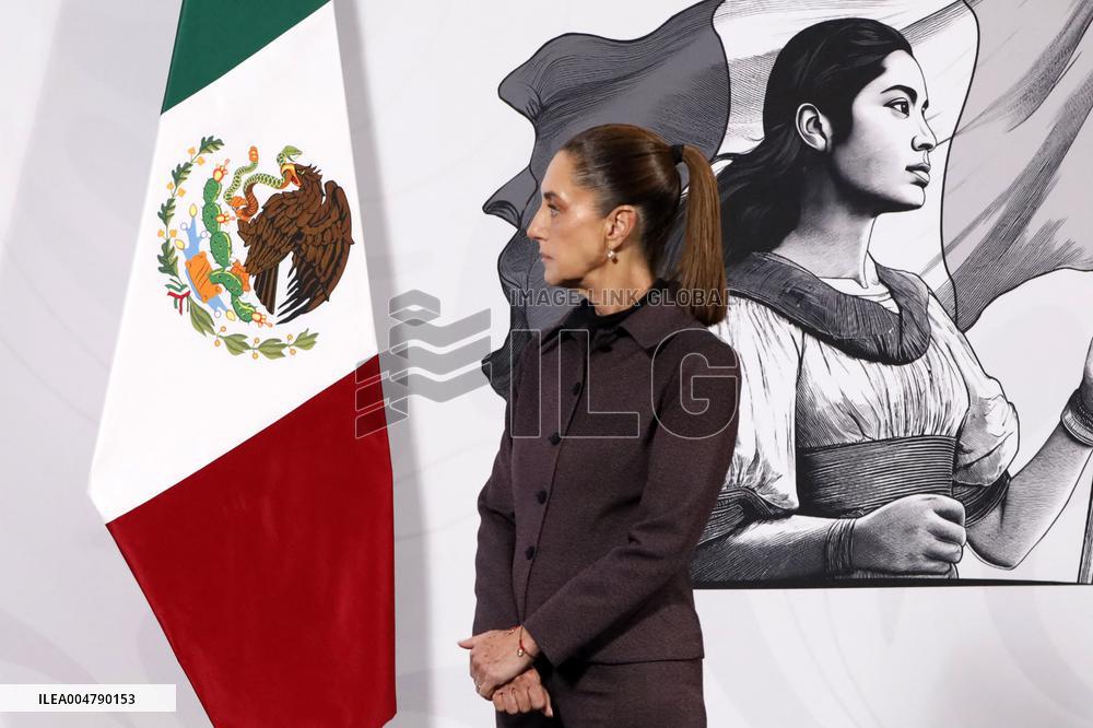 President Claudia Sheinbaum Holds Briefing - Mexico