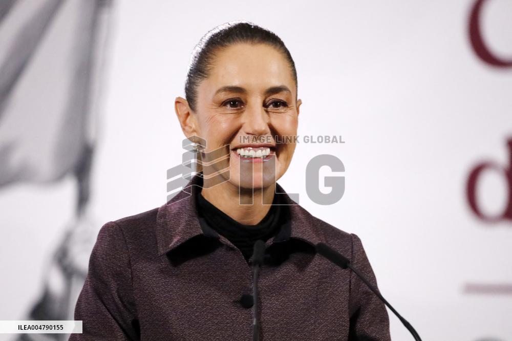 President Claudia Sheinbaum Holds Briefing - Mexico